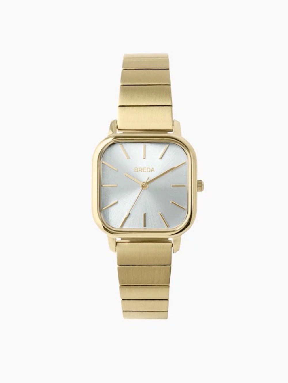Gold-Tone Square Dial Women's Watch